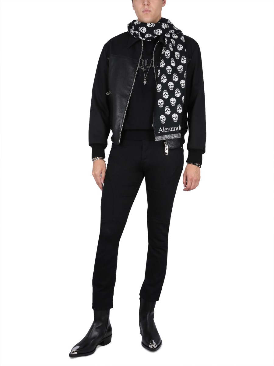 ALEXANDER McQUEEN MAGLIA CON RICAMO LOGO