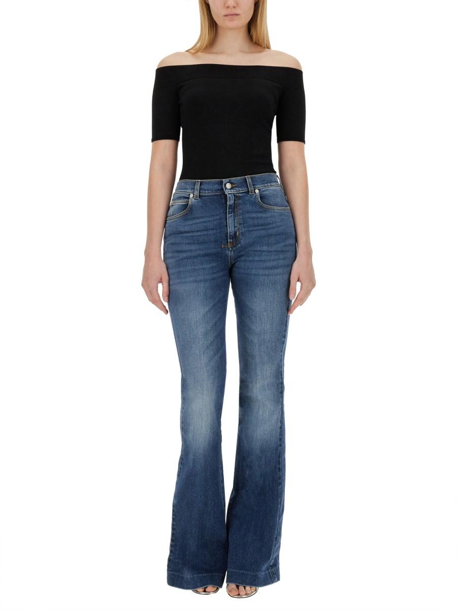 ALEXANDER McQUEEN PANTALONE IN DENIM BOOTCUT