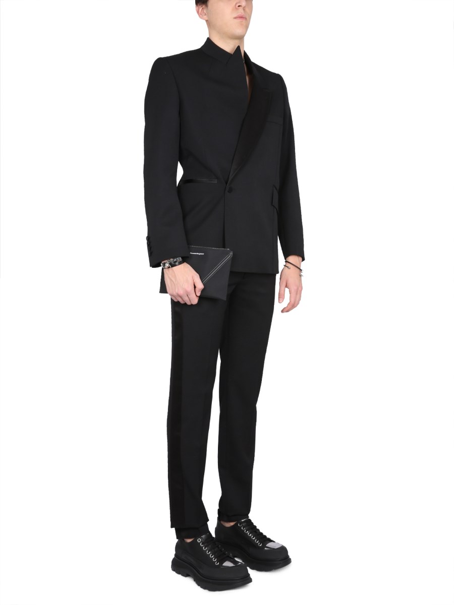 ALEXANDER McQUEEN PANTALONE SUIT IN LANA