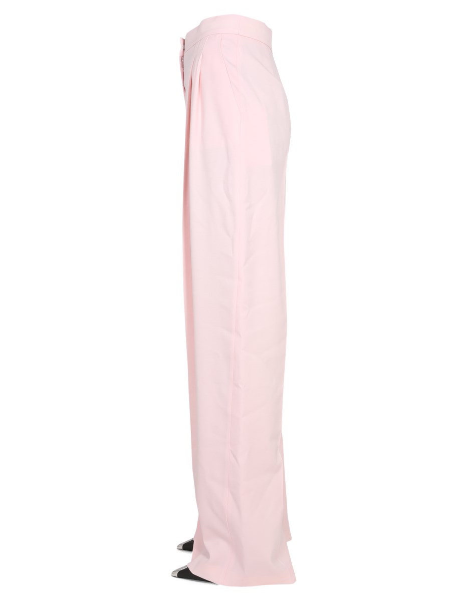 ALEXANDER McQUEEN PANTALONE WIDE LEG IN LANA