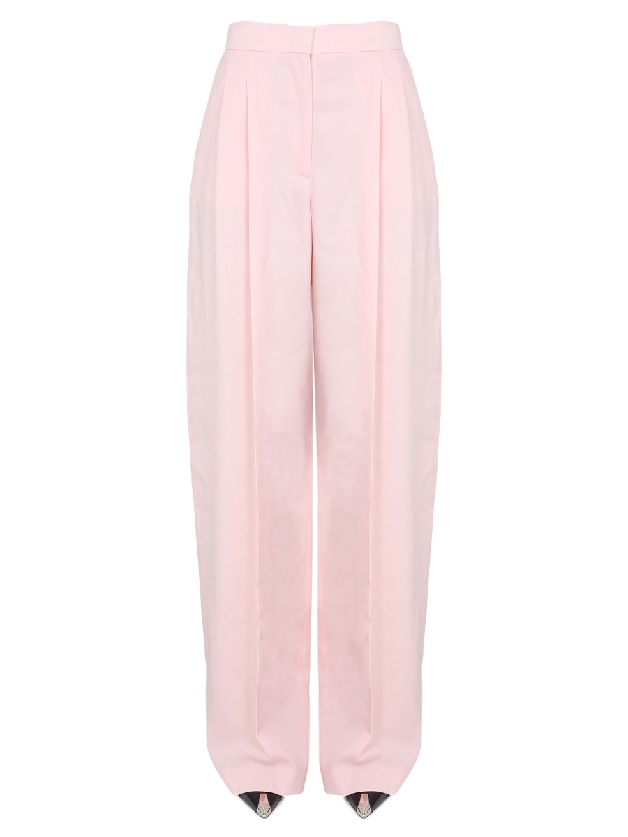 ALEXANDER McQUEEN PANTALONE WIDE LEG IN LANA