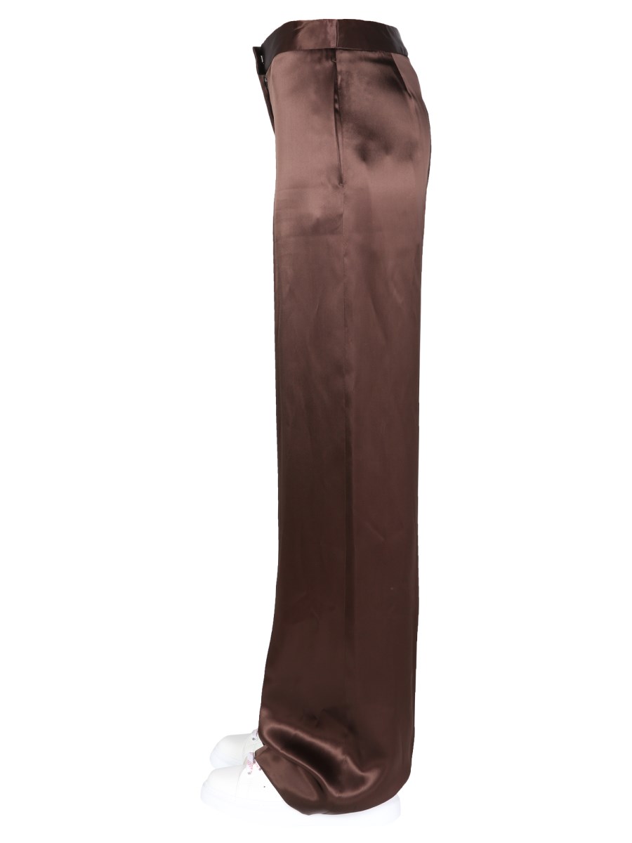 ALEXANDER McQUEEN PANTALONE WIDE LEG IN VISCOSA
