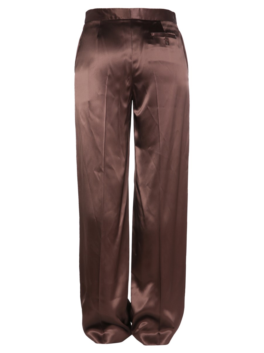 ALEXANDER McQUEEN PANTALONE WIDE LEG IN VISCOSA