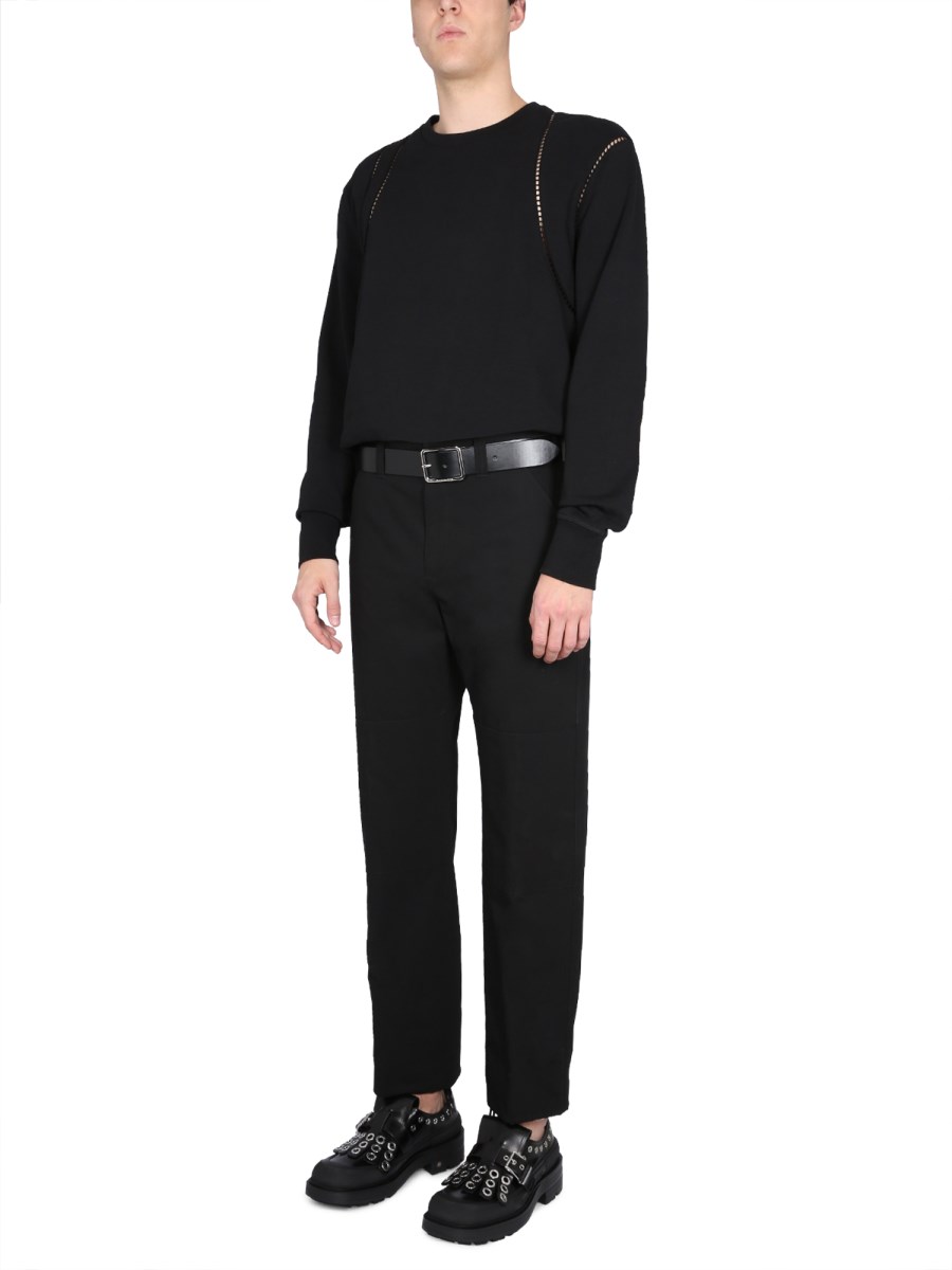 ALEXANDER McQUEEN PANTALONE WORKWEAR IN COTONE