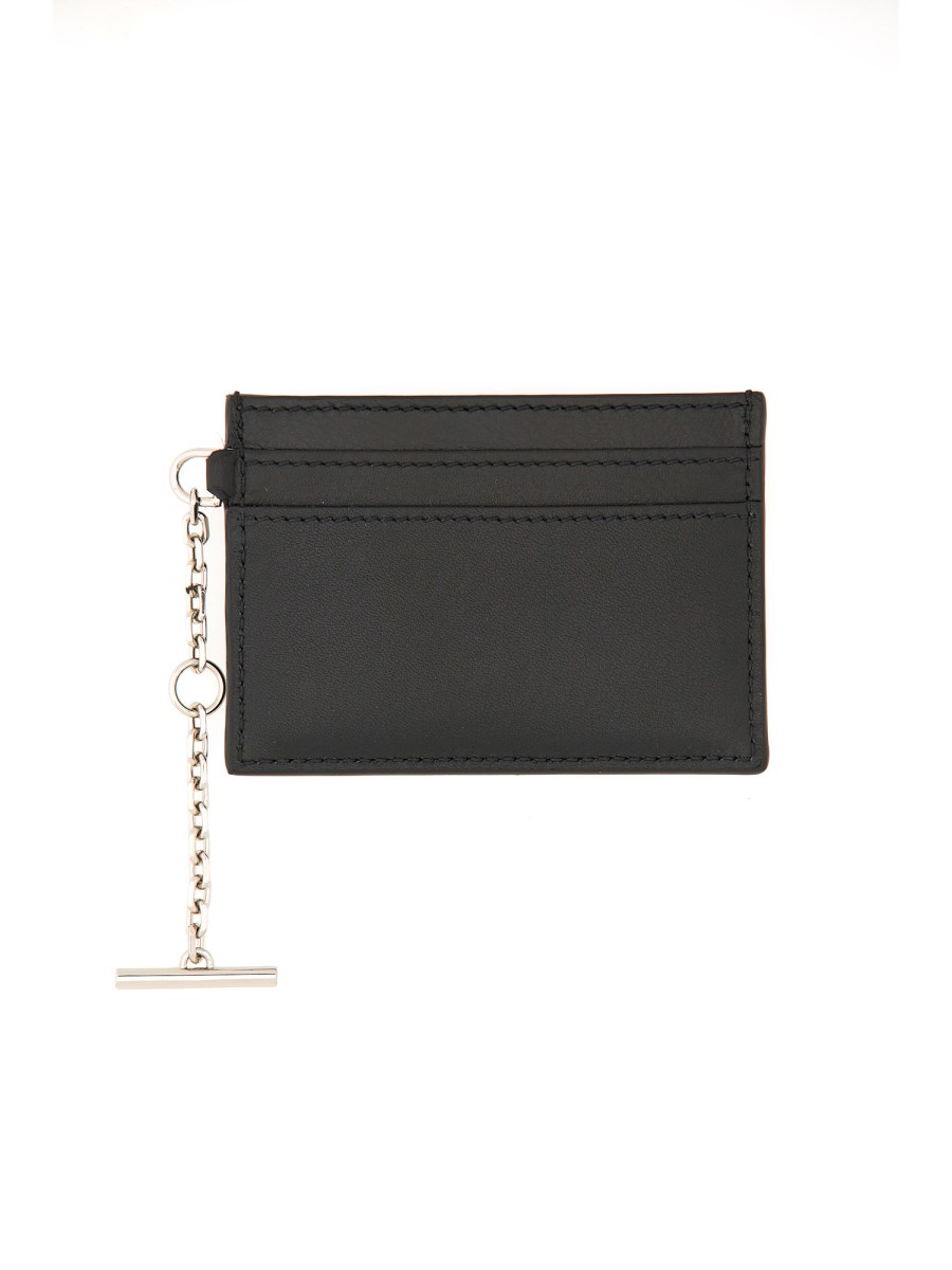 ALEXANDER McQUEEN PORTACARTE "SLING" IN PELLE