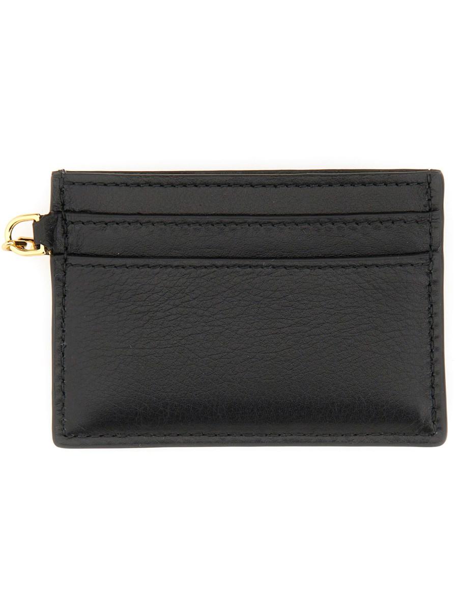 ALEXANDER McQUEEN PORTACARTE SLING IN PELLE