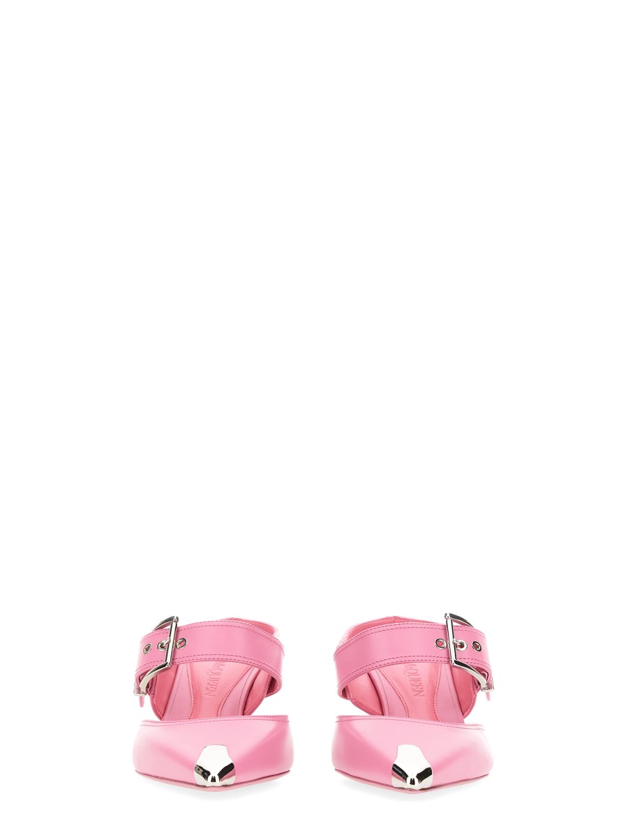 ALEXANDER McQUEEN SANDALO PUNK CON FIBBIA IN PELLE