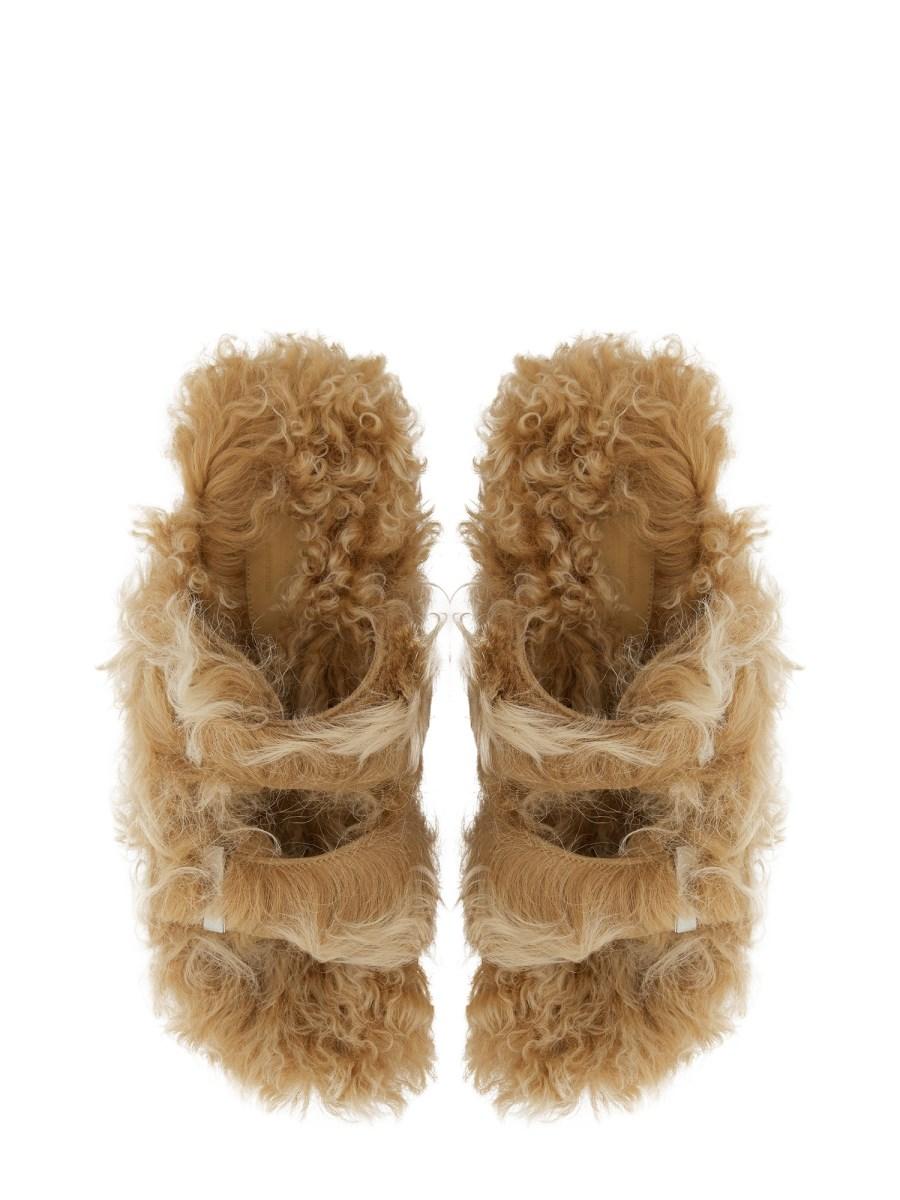ALEXANDER McQUEEN SANDALO SLIDE HYBRID IN PELLE