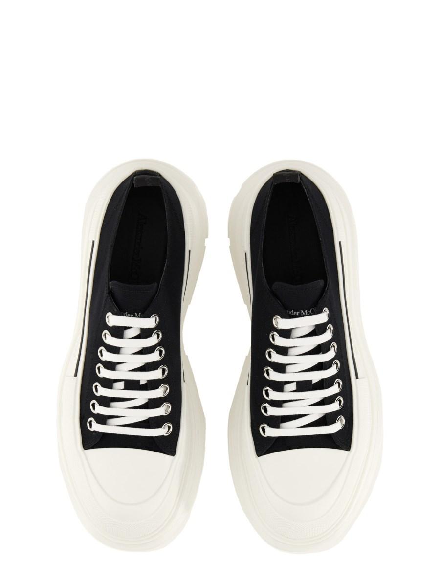 ALEXANDER McQUEEN SNEAKER "TREAD SLICK" IN TELA