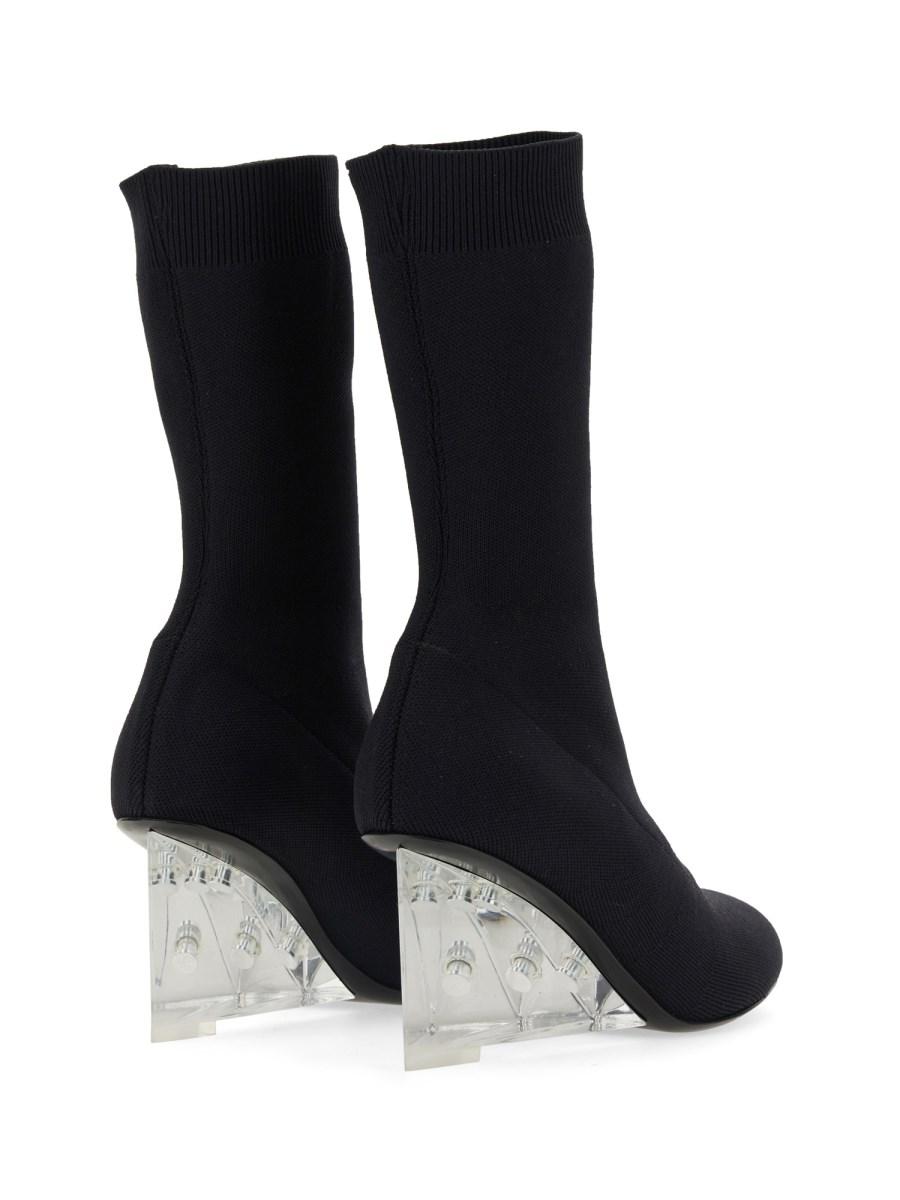 ALEXANDER McQUEEN STIVALETTO SHARD IN MAGLIA