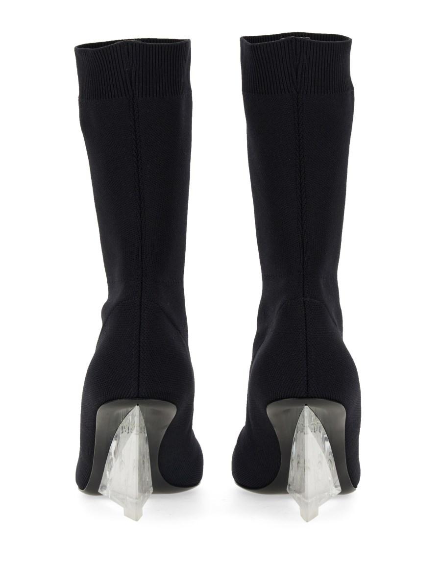 ALEXANDER McQUEEN STIVALETTO SHARD IN MAGLIA