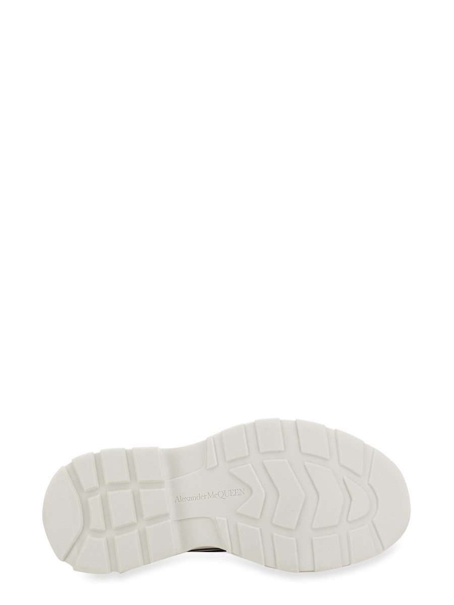 ALEXANDER McQUEEN STIVALETTO TREAD SLICK IN COTONE