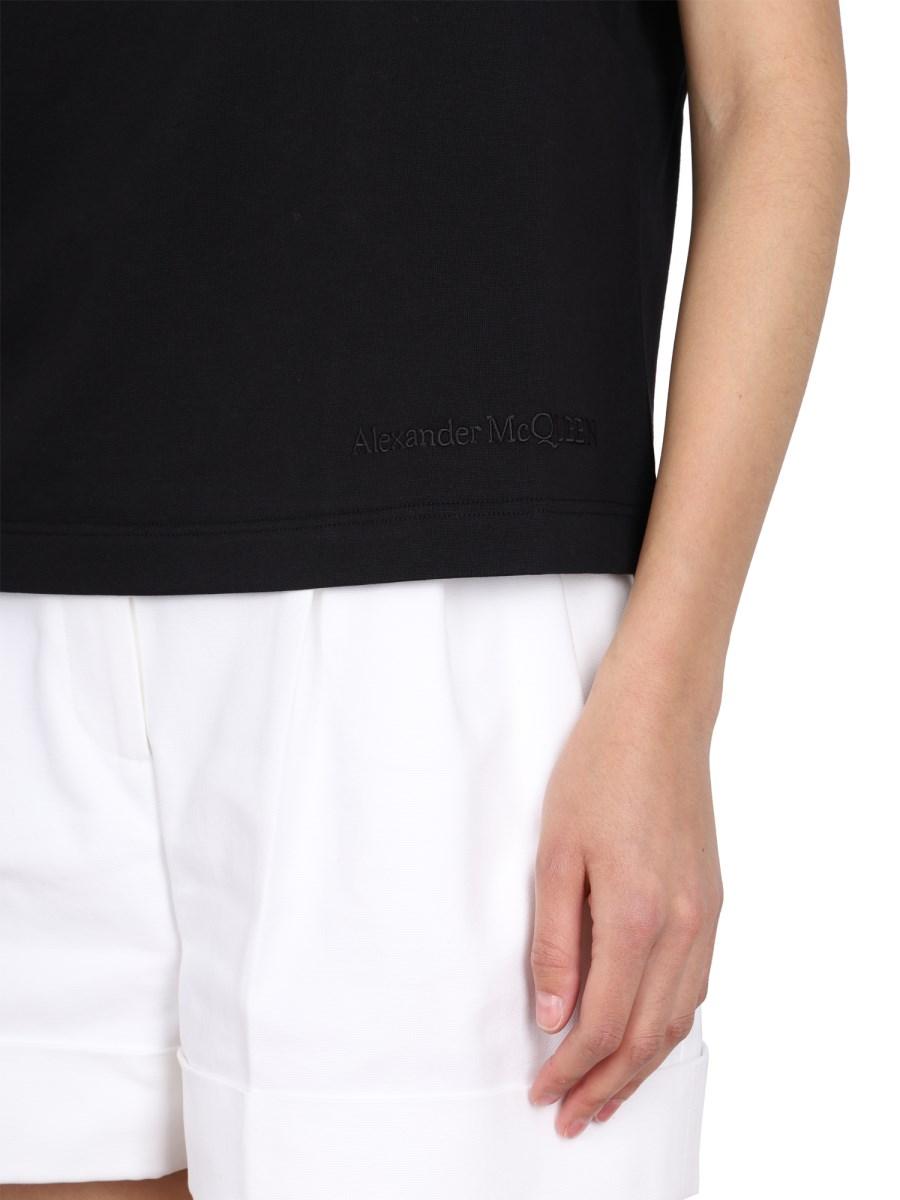 ALEXANDER McQUEEN T-SHIRT IN JERSEY DI COTONE