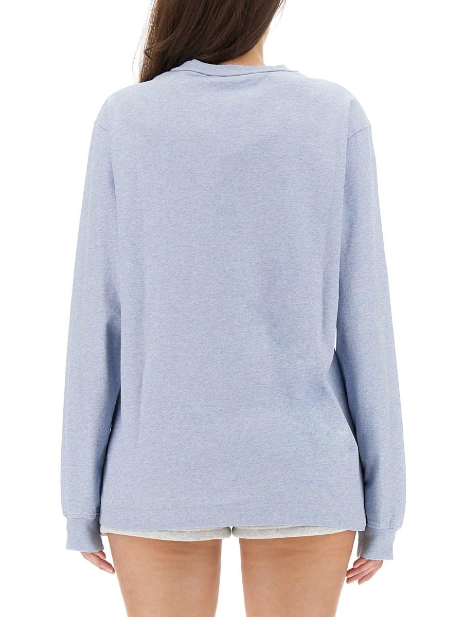 ALEXANDER WANG FELPA IN COTONE CON LOGO