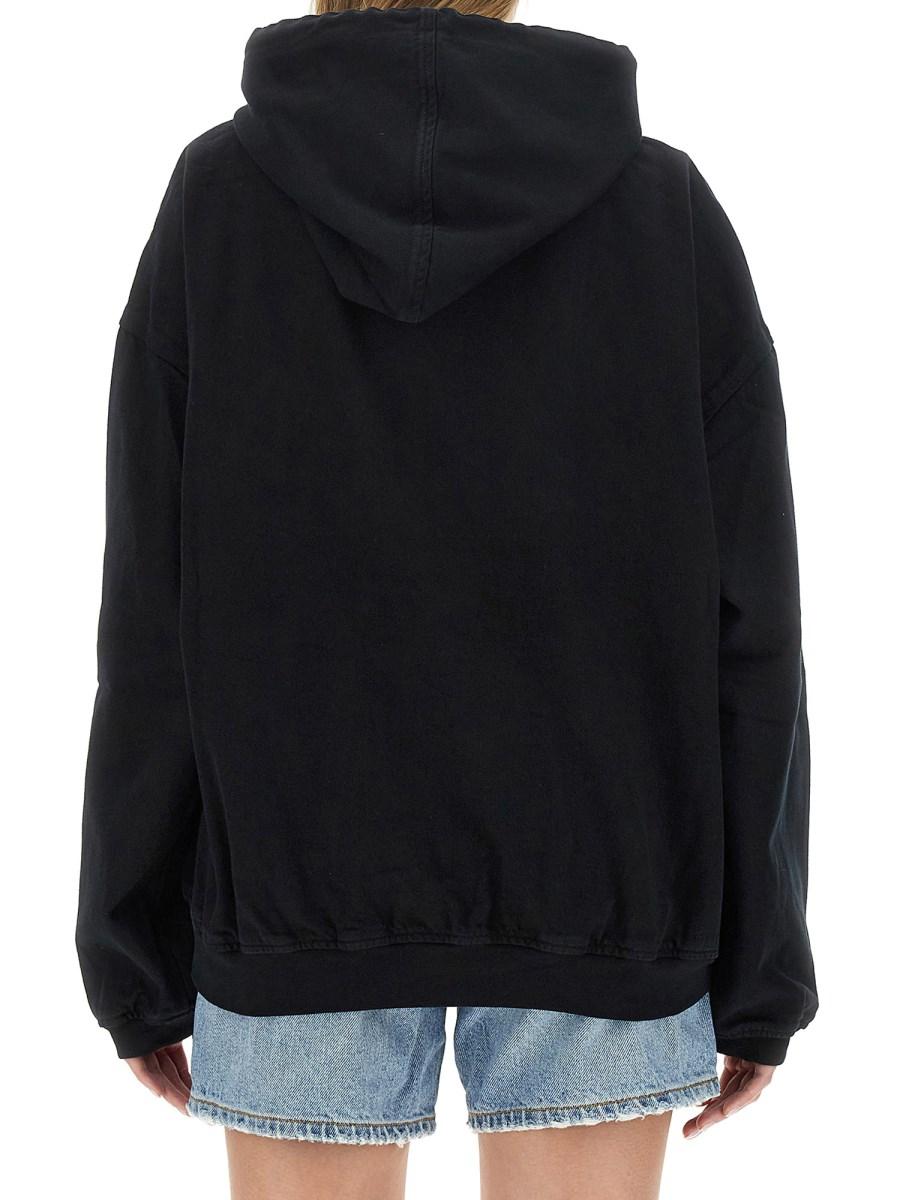 ALEXANDER WANG FELPA IN COTONE CON LOGO