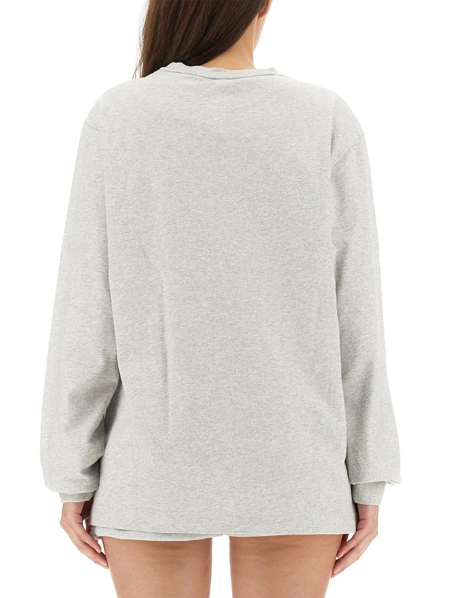 ALEXANDER WANG FELPA IN COTONE CON LOGO