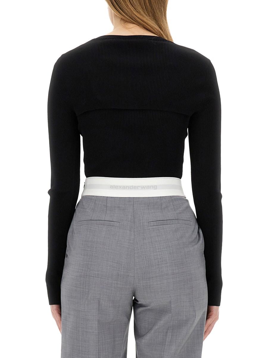 ALEXANDER WANG MAGLIONE CROPPED IN MAGLIA