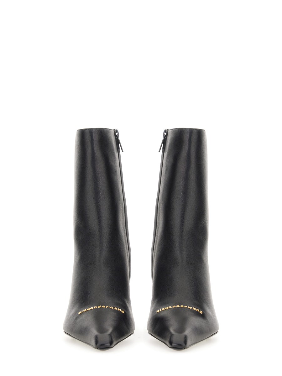 ALEXANDER WANG STIVALE IN PELLE CON LOGO