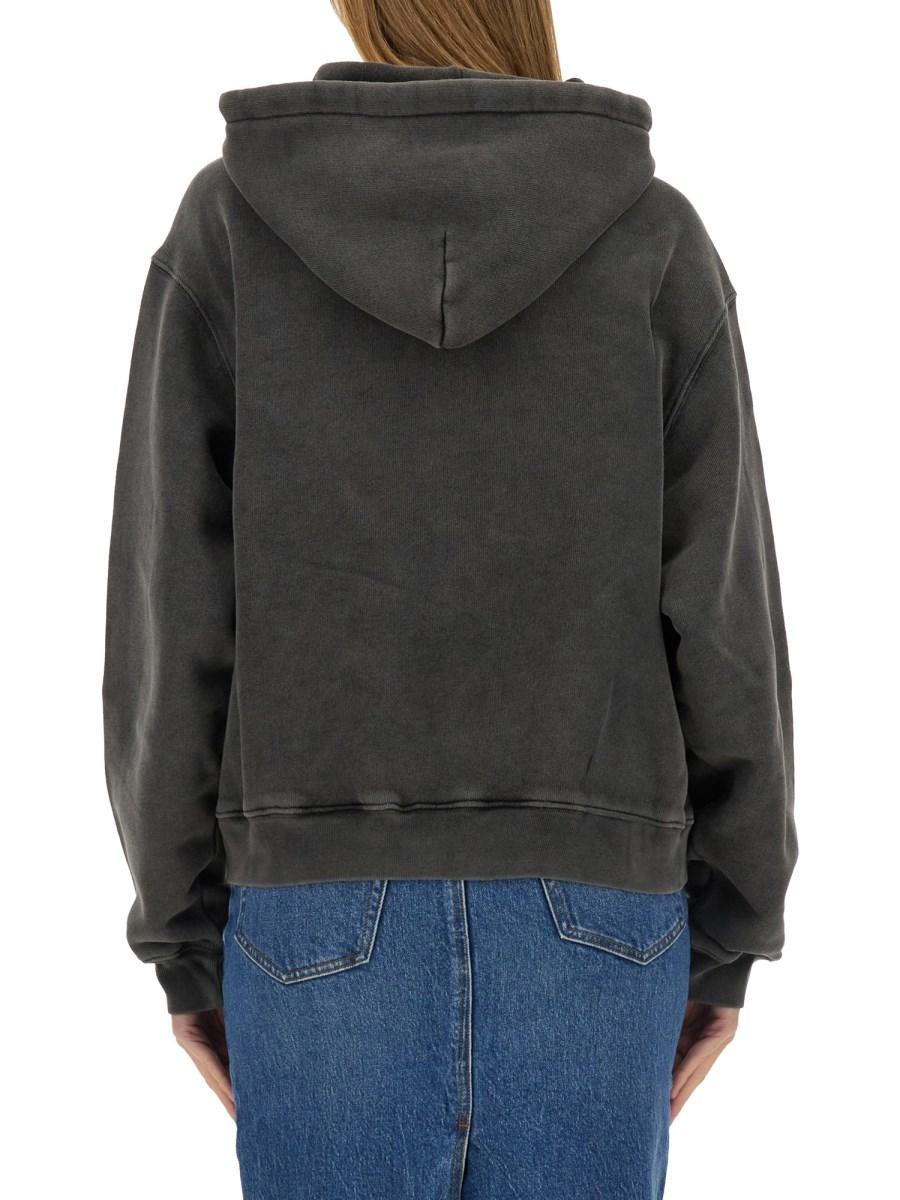 ALEXANDERWANG.T FELPA CON LOGO A LAMA GOFFRATO