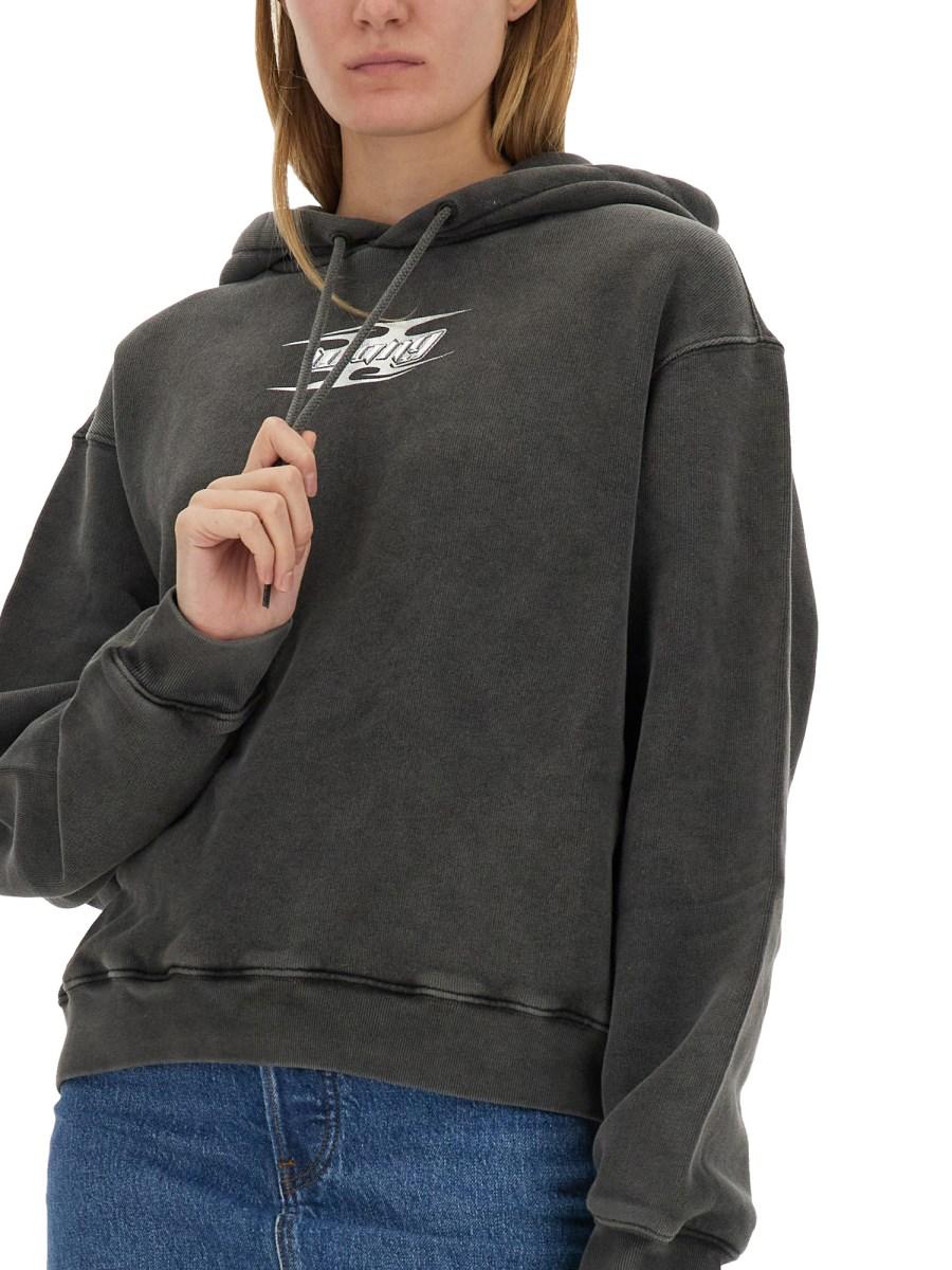 ALEXANDERWANG.T FELPA CON LOGO A LAMA GOFFRATO