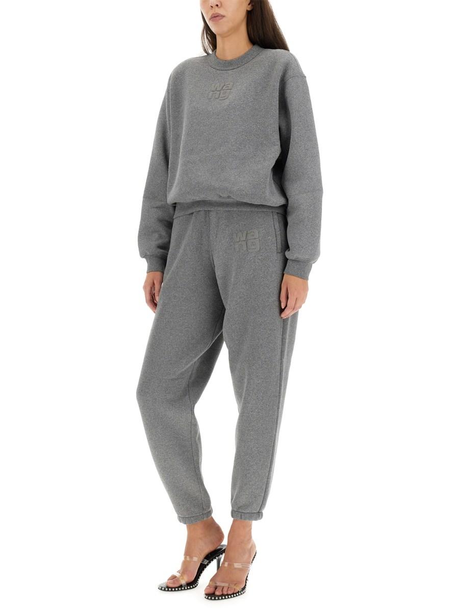 ALEXANDERWANG.T FELPA CON LOGO IN RILIEVO