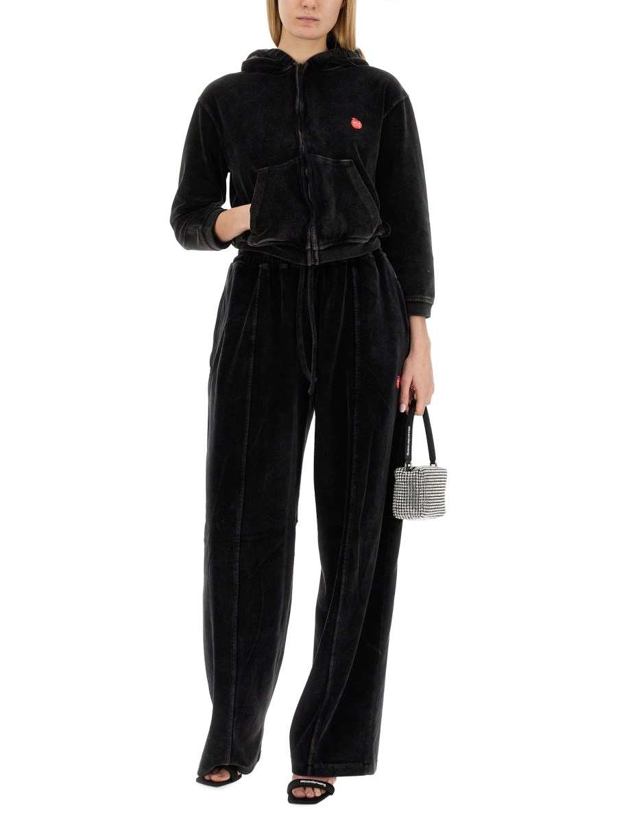 ALEXANDERWANG.T PANTALONE JOGGING IN VELOUR