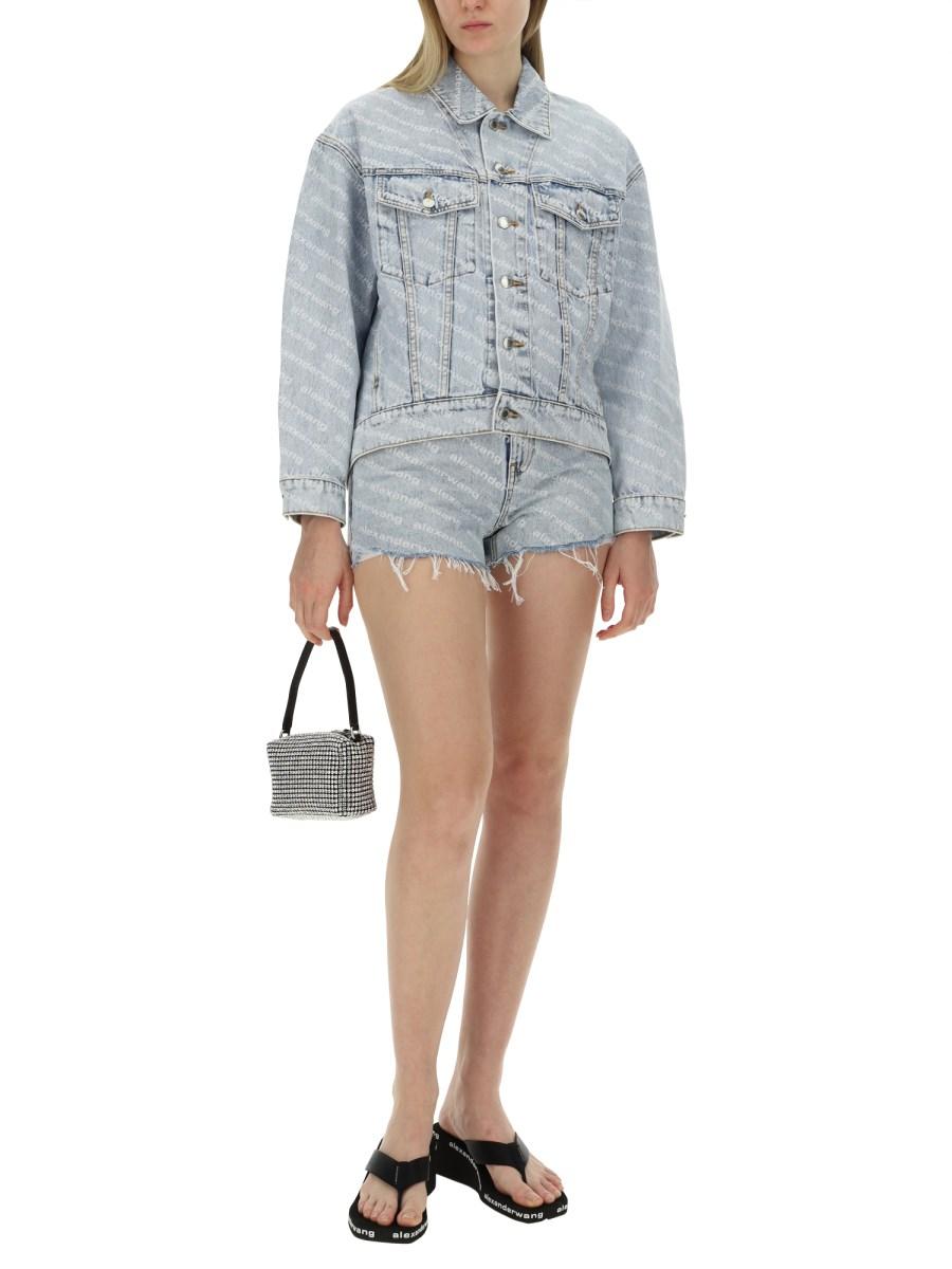 ALEXANDERWANG.T SHORTS CON LOGO ALL OVER