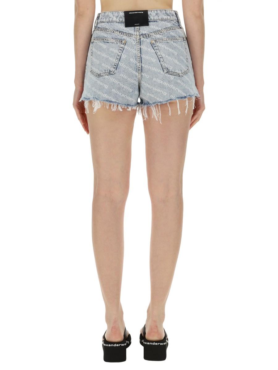 ALEXANDERWANG.T SHORTS CON LOGO ALL OVER