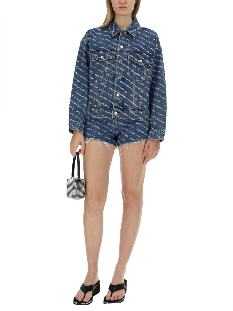 ALEXANDERWANG.T SHORTS IN DENIM