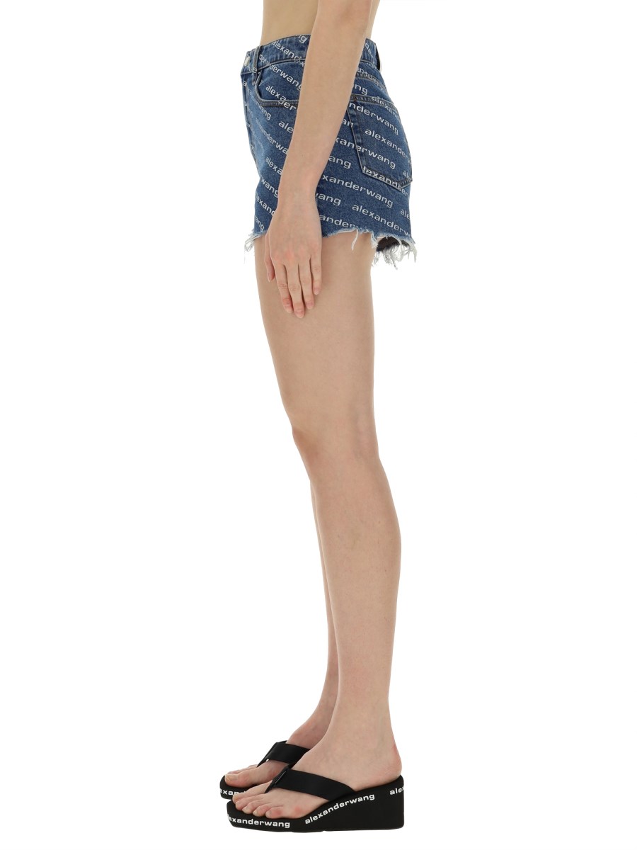 ALEXANDERWANG.T SHORTS IN DENIM