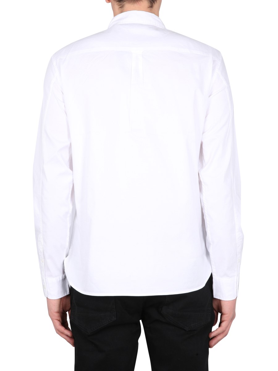 ALLSAINTS CAMICIA IN COTONE CON RICAMO LOGO