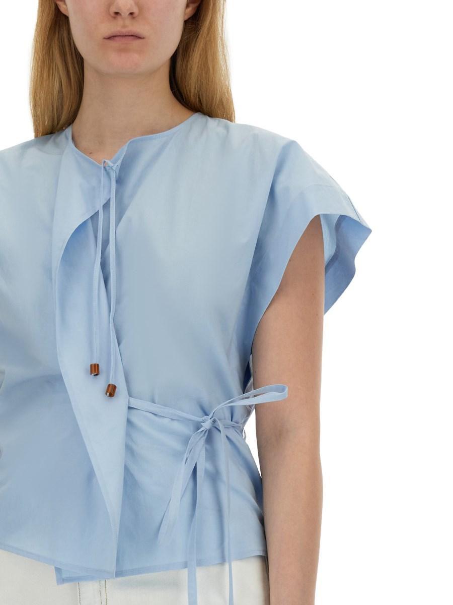 ALYSI BLUSA IN POPELINE DI COTONE