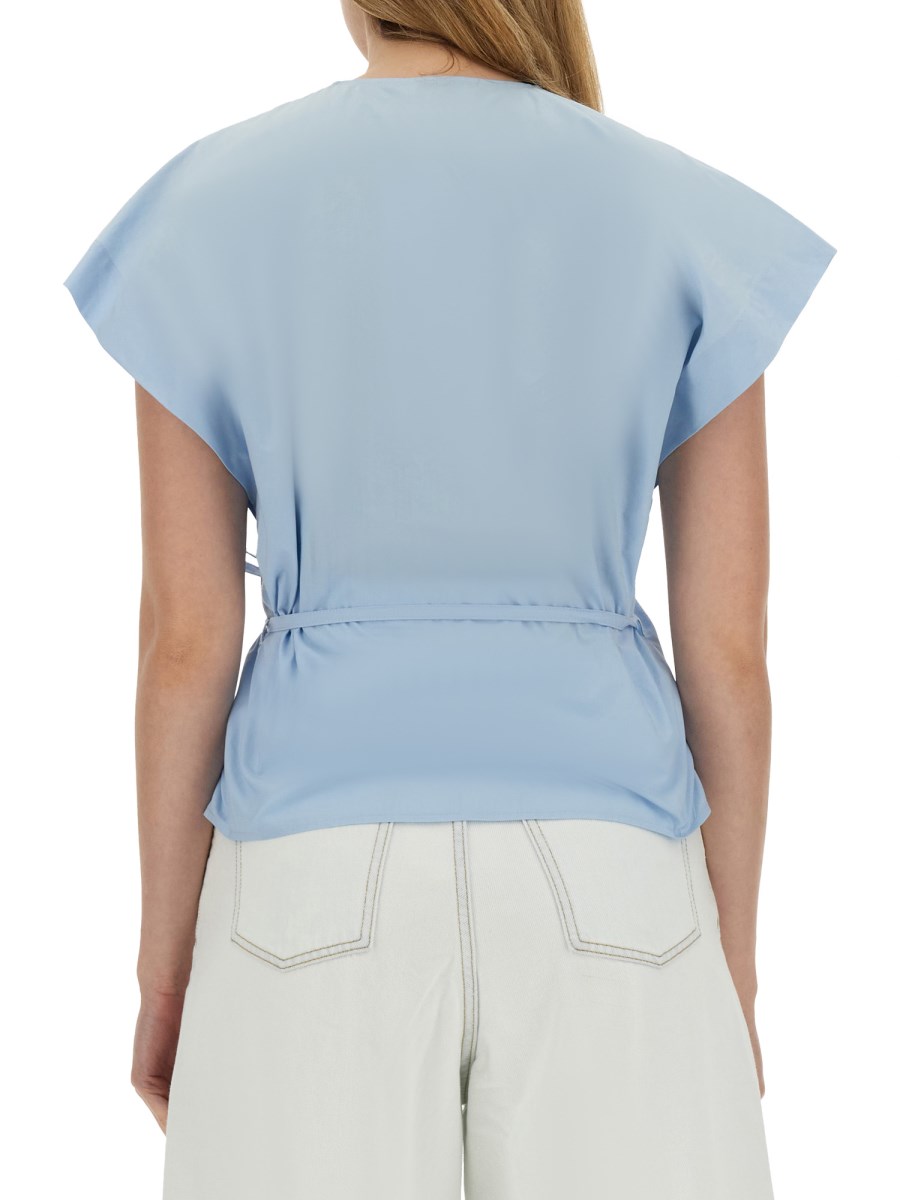 ALYSI BLUSA IN POPELINE DI COTONE