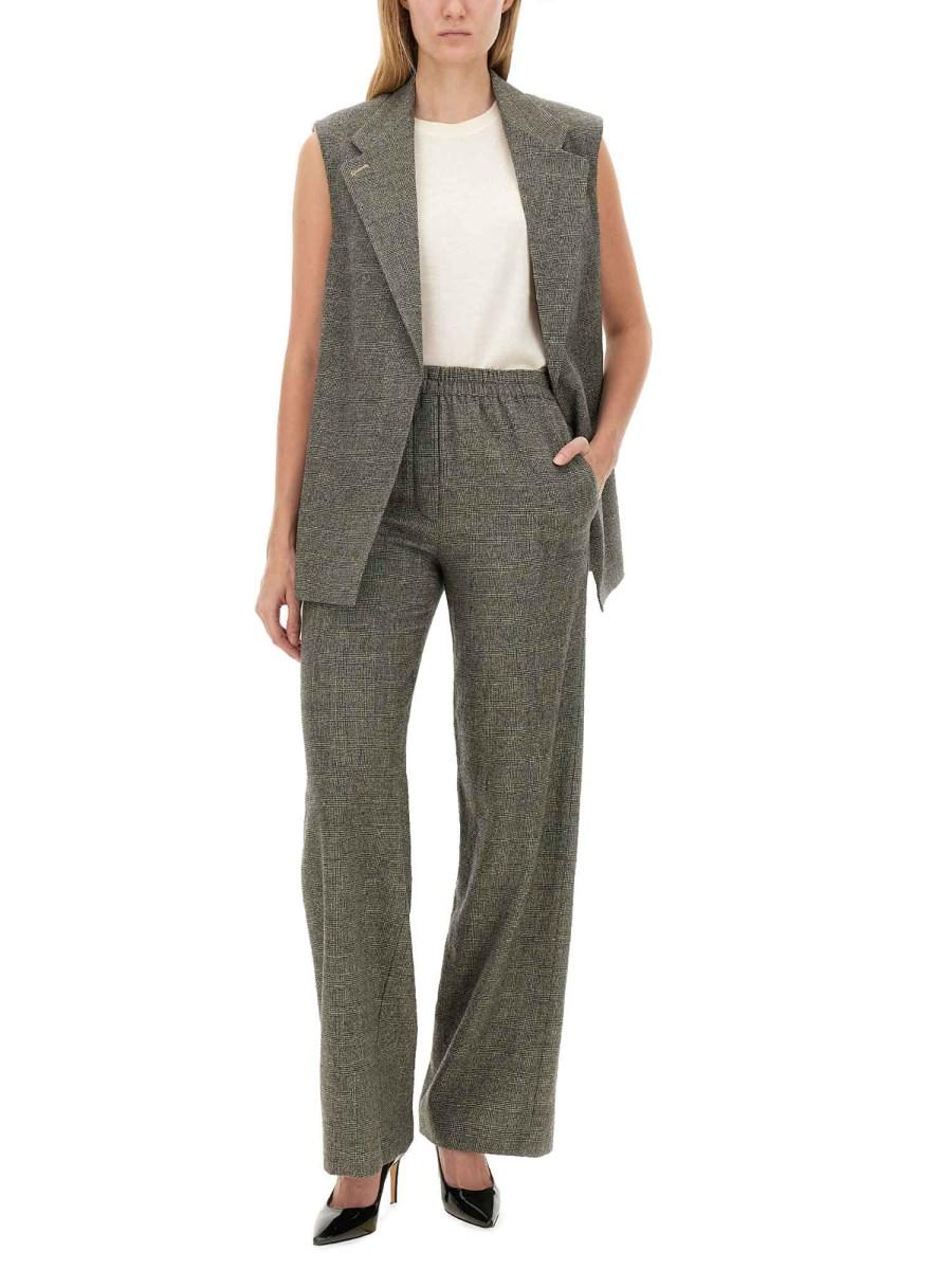 ALYSI GILET IN PRICIPE DI GALLES IN LANA