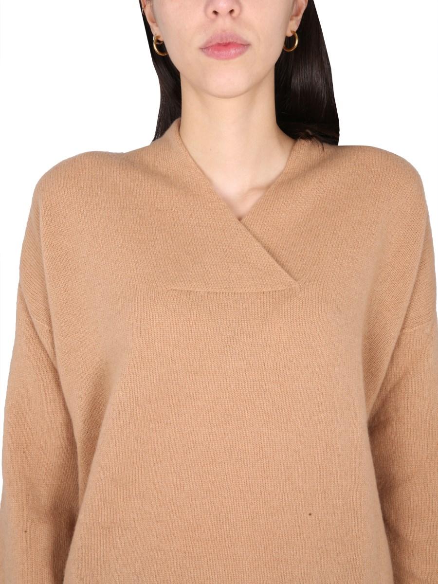 ALYSI MAGLIA IN LANA A SCOLLO A V
