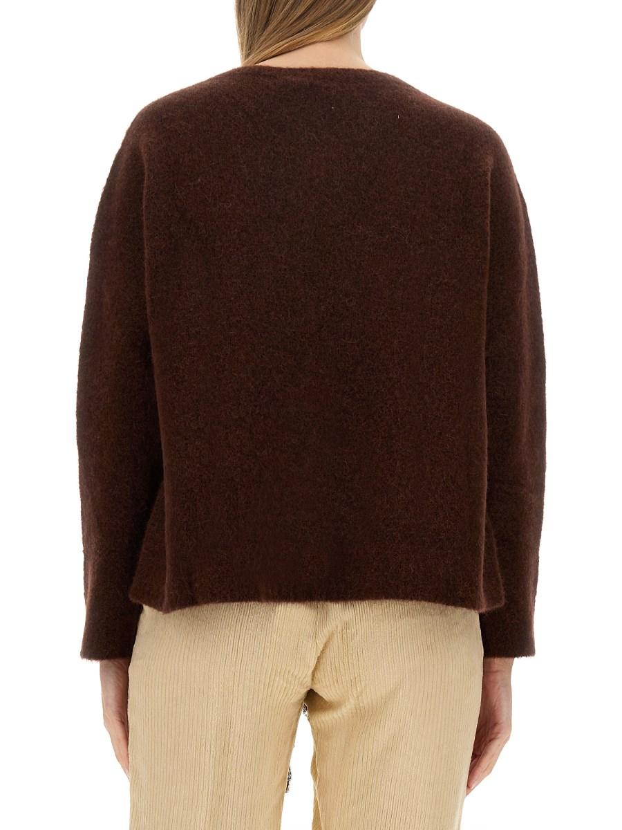 ALYSI MAGLIA IN LANA CON SCOLLO A V