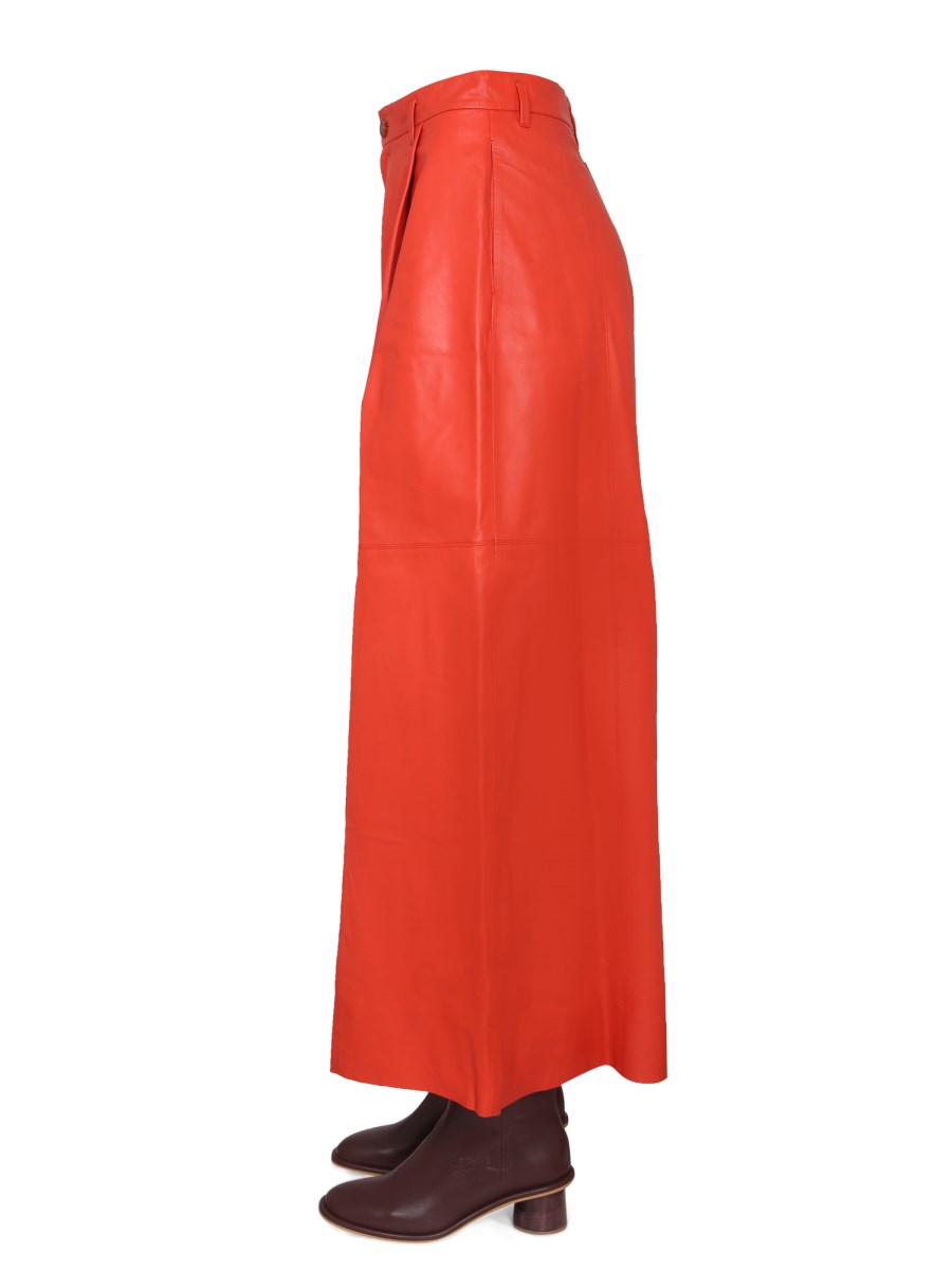 ALYSI PANTALONE AMPIO IN PELLE