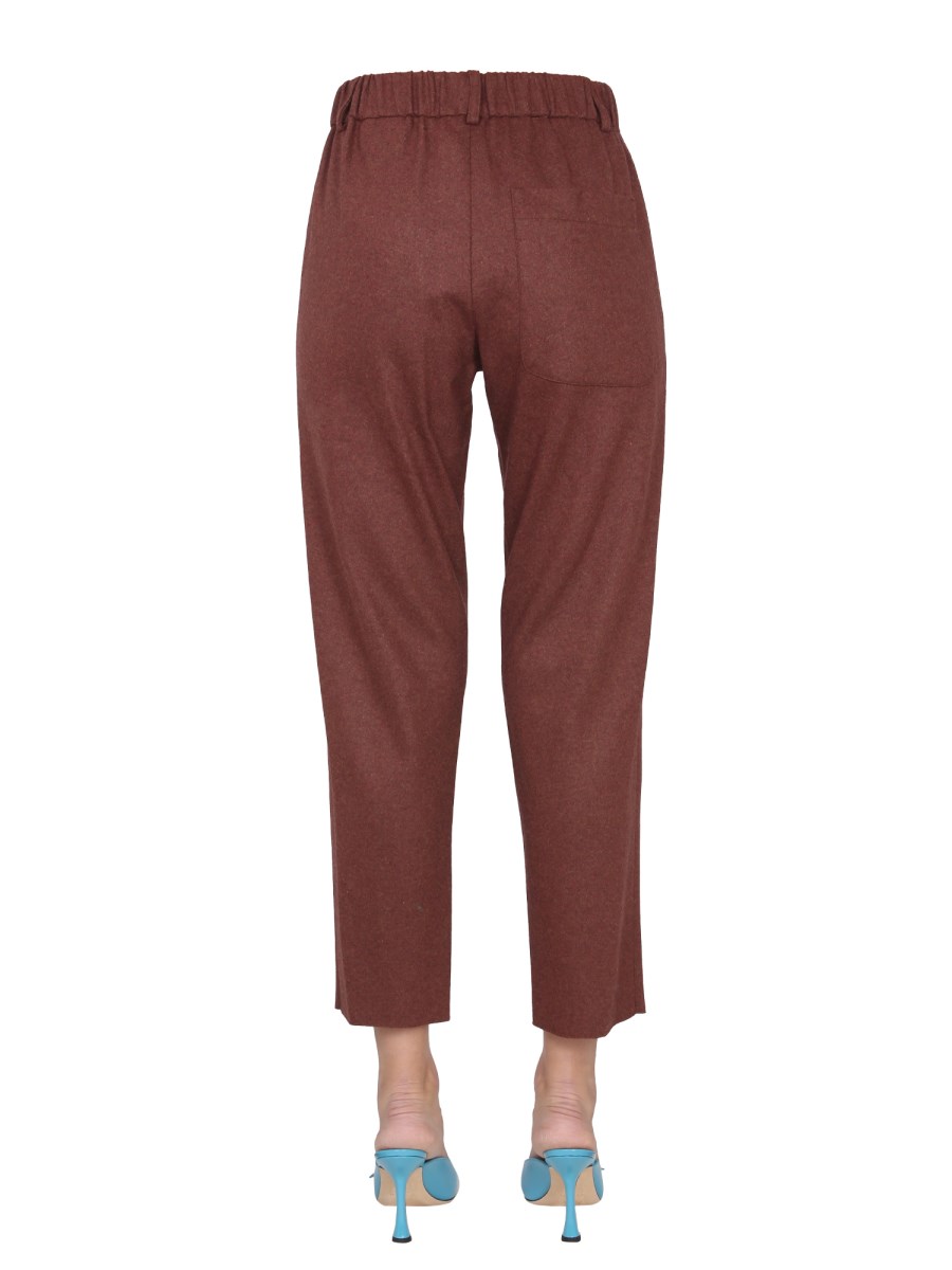 ALYSI PANTALONE CIGARETTE IN LANA VERGINE