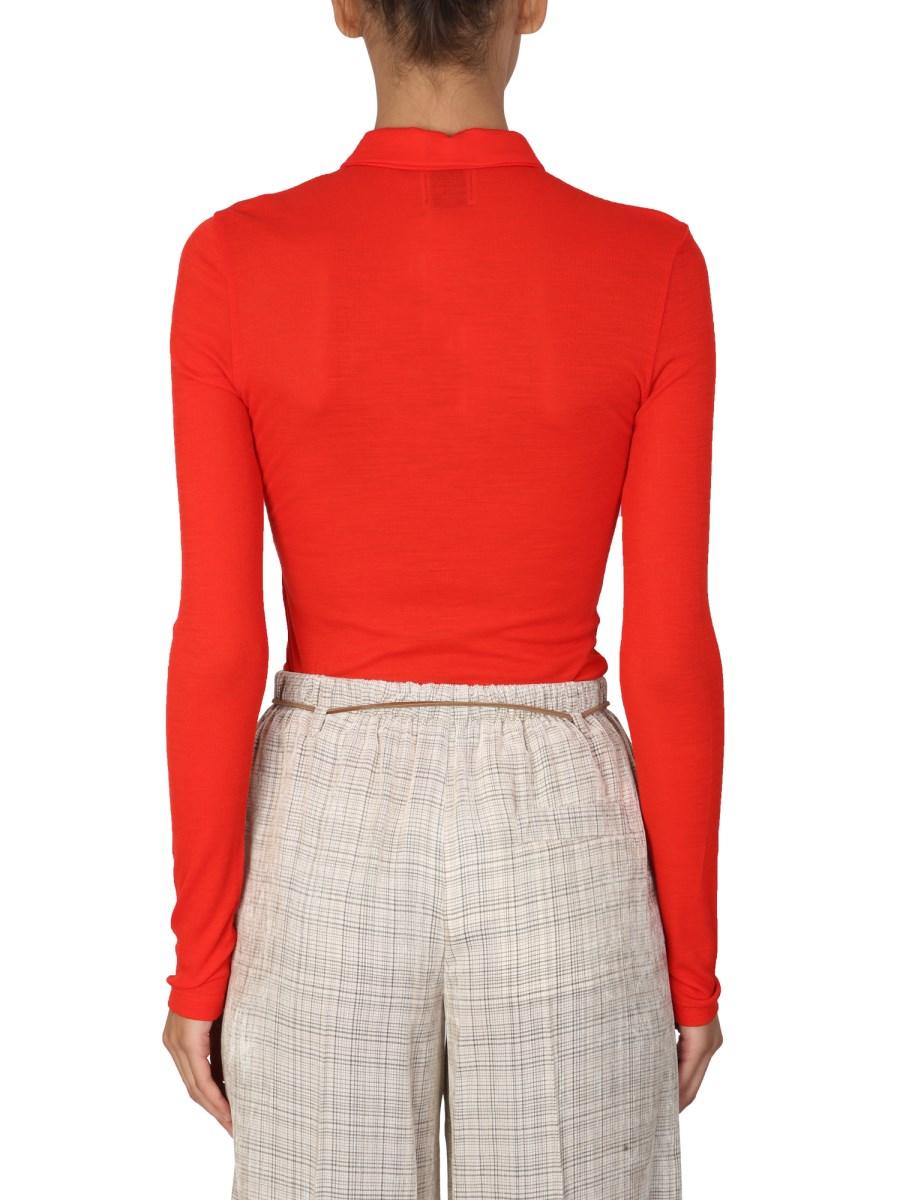 ALYSI POLO SLIM FIT IN LANA VERGINE