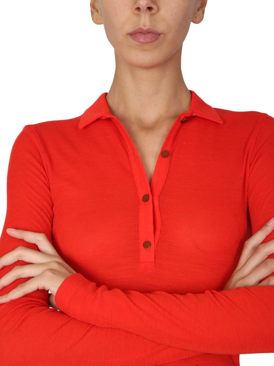 ALYSI POLO SLIM FIT IN LANA VERGINE