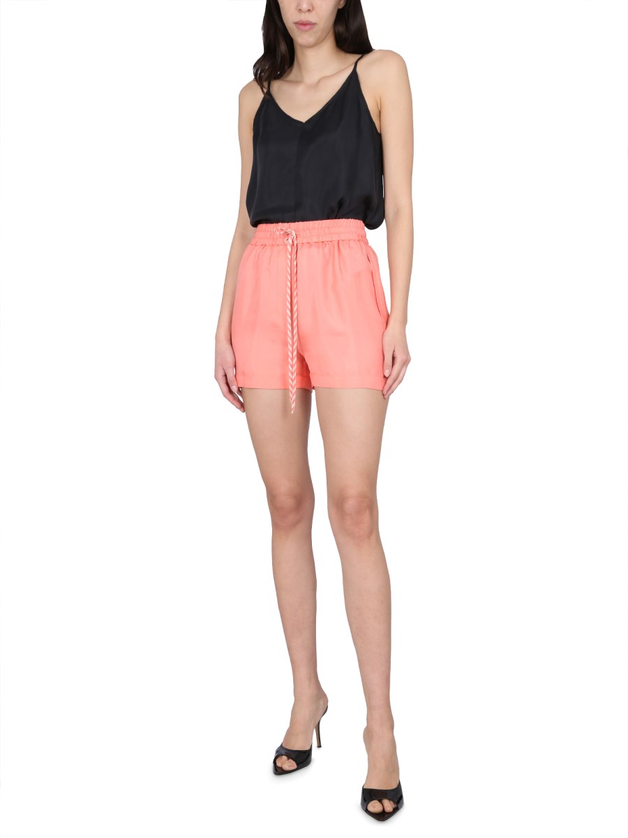 ALYSI SHORTS IN TWILL DI SETA