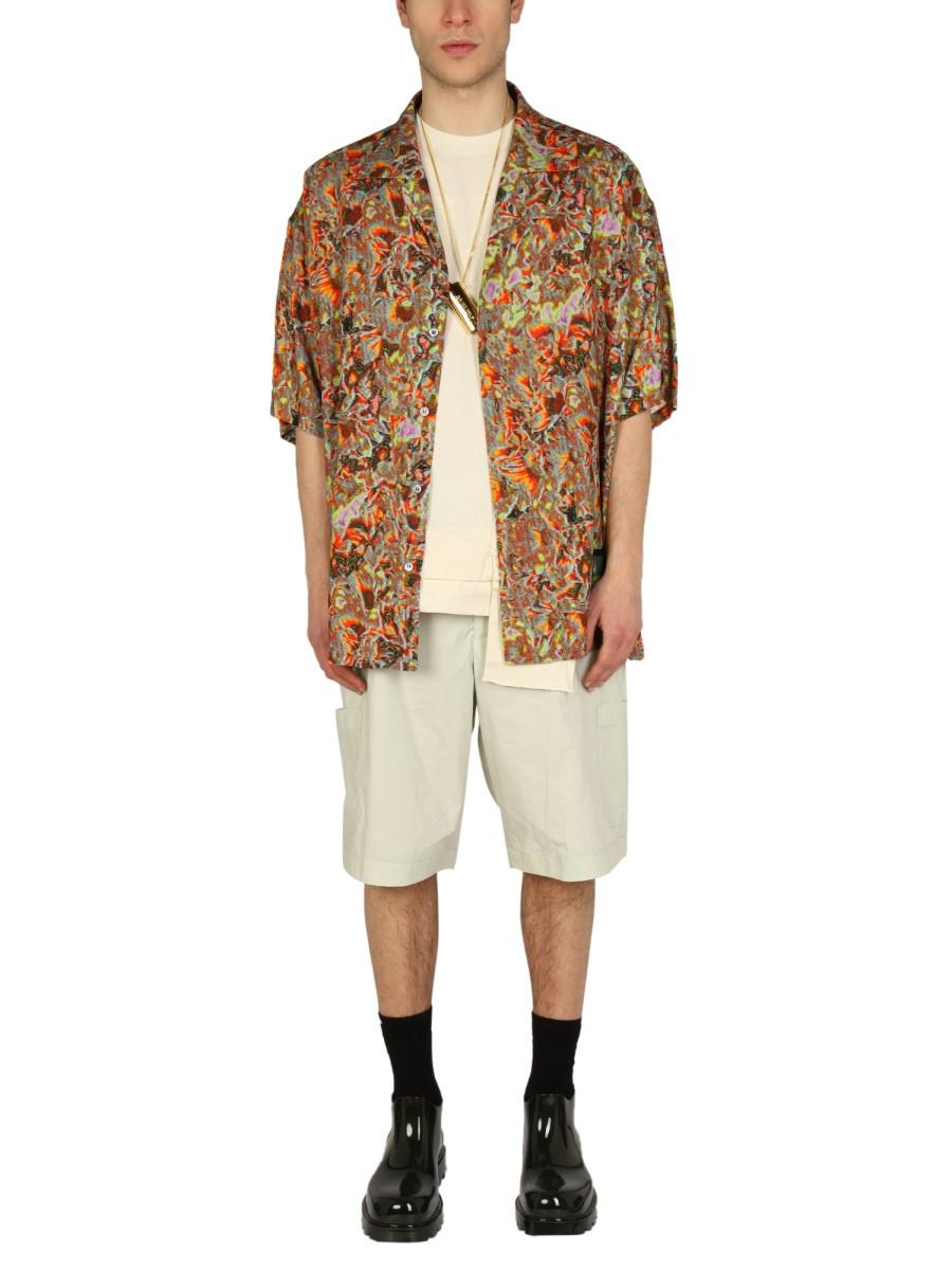 AMBUSH CAMICIA IN VISCOSA CON PATCH LOGO