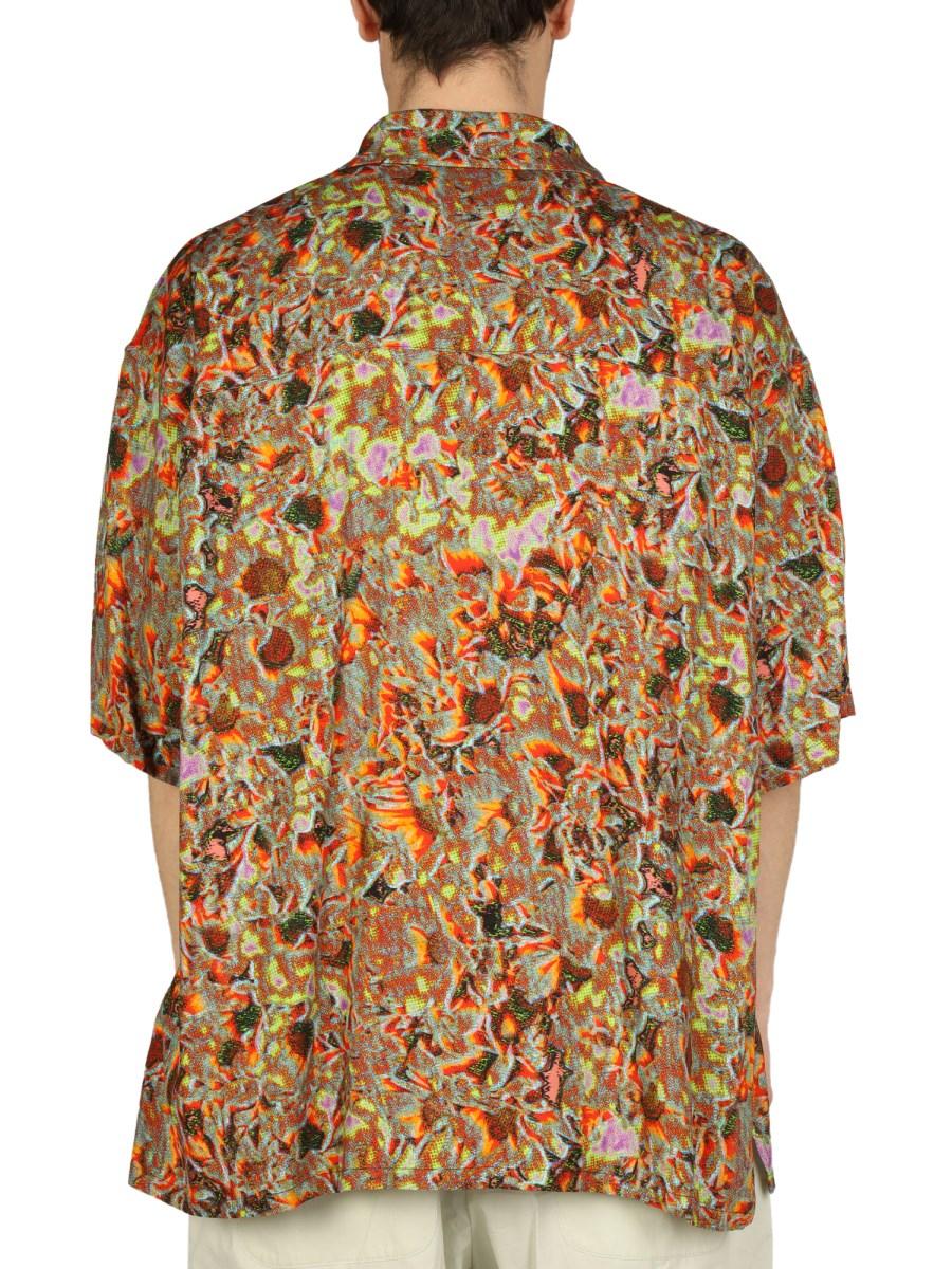 AMBUSH CAMICIA IN VISCOSA CON PATCH LOGO
