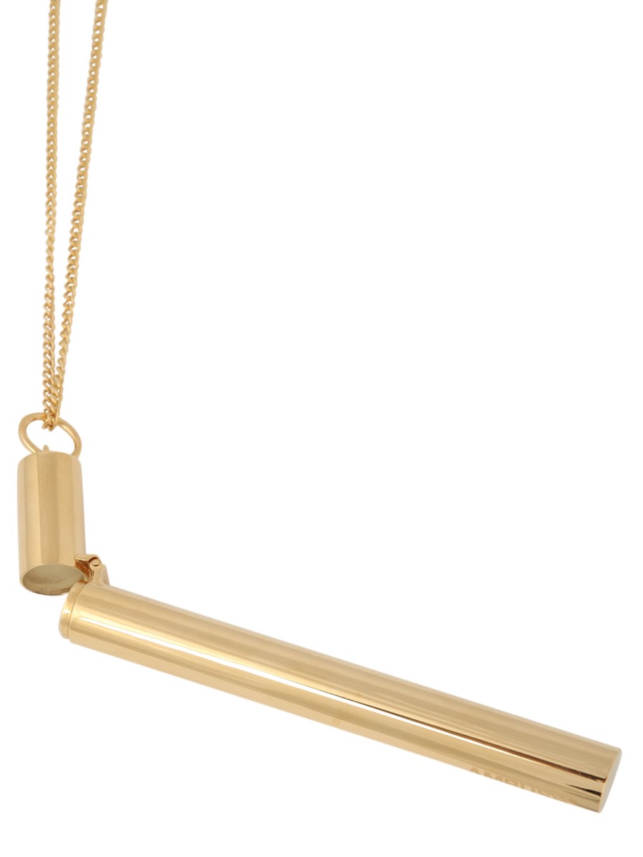 AMBUSH COLLANA CIG CASE IN ARGENTO
