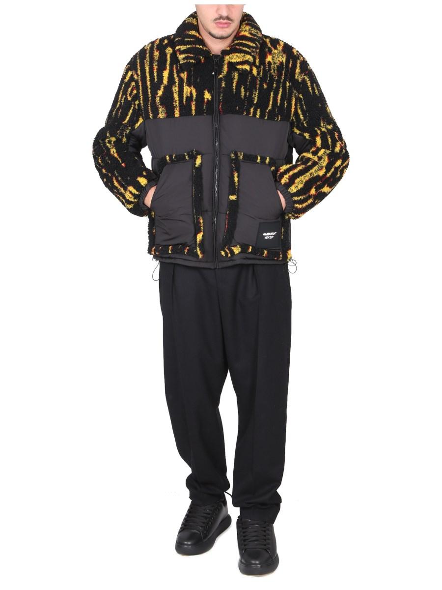 AMBUSH GIACCA IN SHEARLING CON LOGO