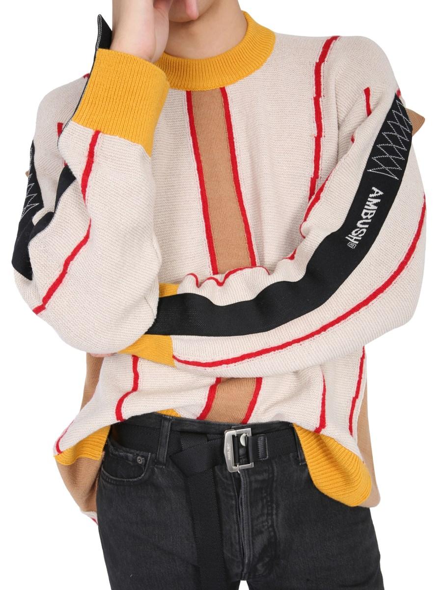AMBUSH MAGLIA GIROCOLLO CON SILHOUETTE PIEGHEVOLE