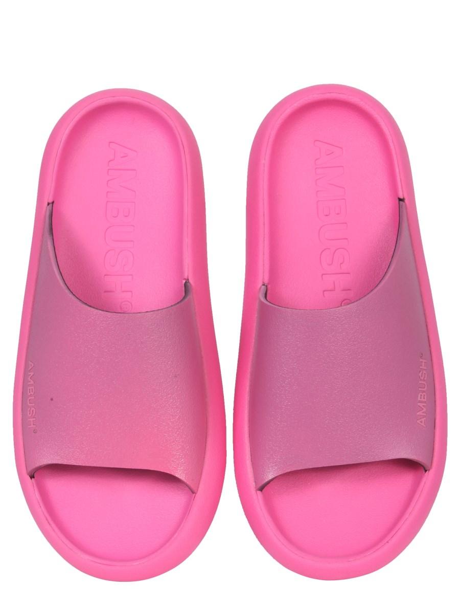AMBUSH SANDALO SLIDE IN GOMMA CON LOGO