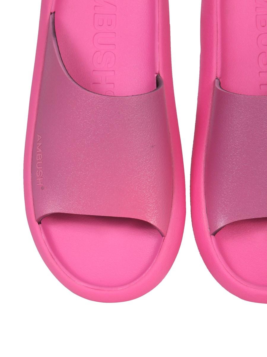 AMBUSH SANDALO SLIDE IN GOMMA CON LOGO