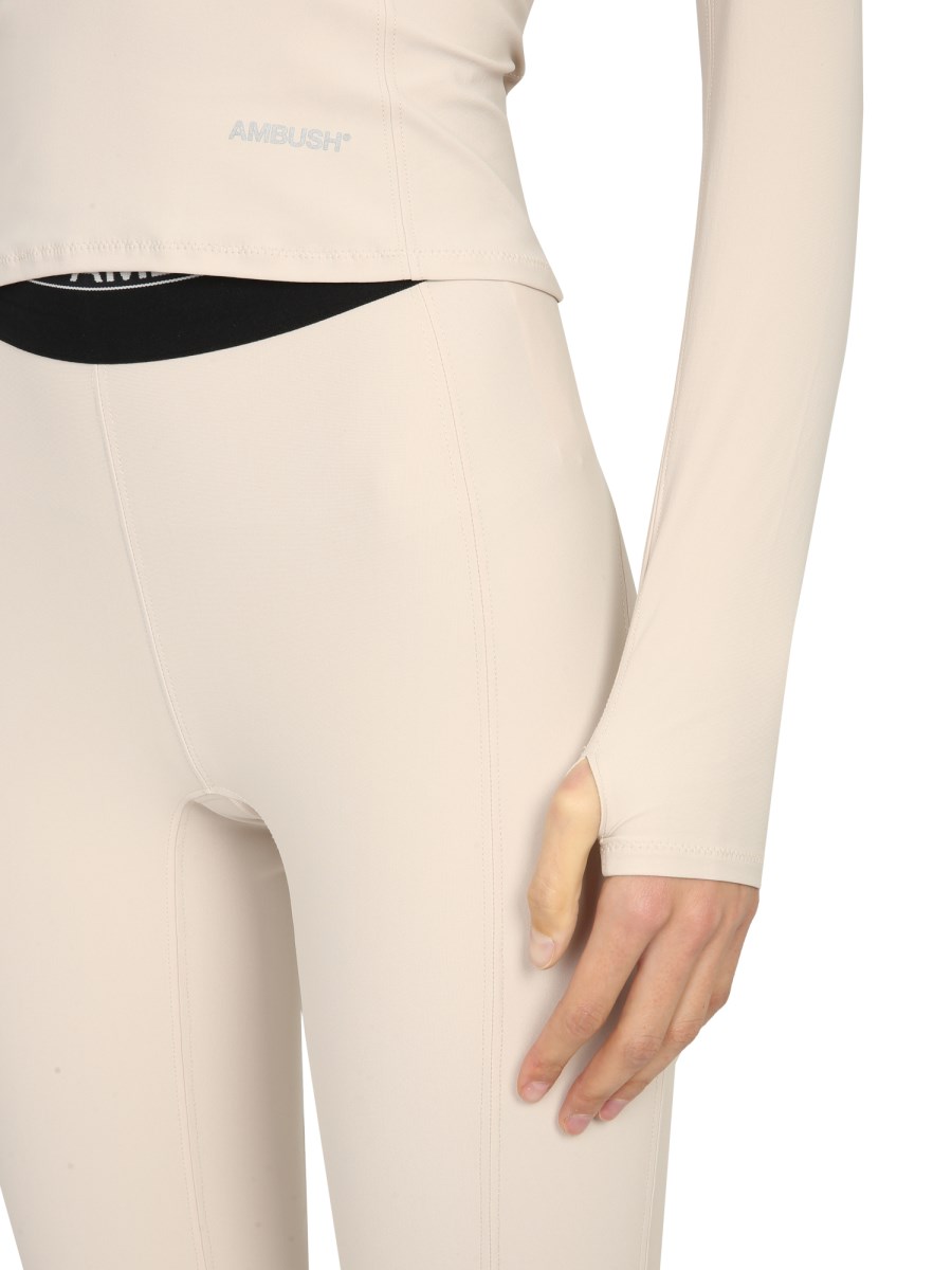 AMBUSH T-SHIRT A MANICA LUNGA IN TESSUTO TECNICO