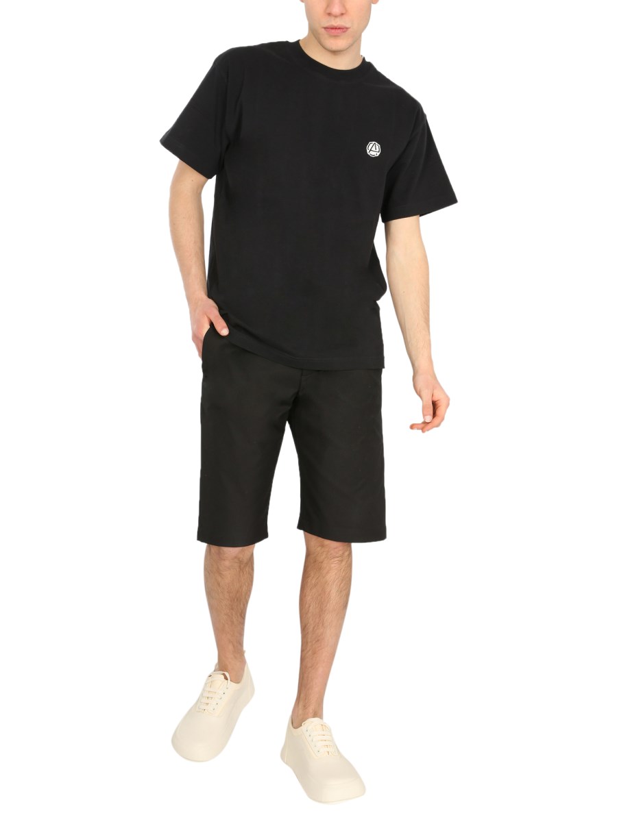 AMBUSH T-SHIRT GIROCOLLO IN COTONE CON PATCH LOGO